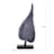 17" Aluminum Bodhi Leaf Sculpture Decorative Accent